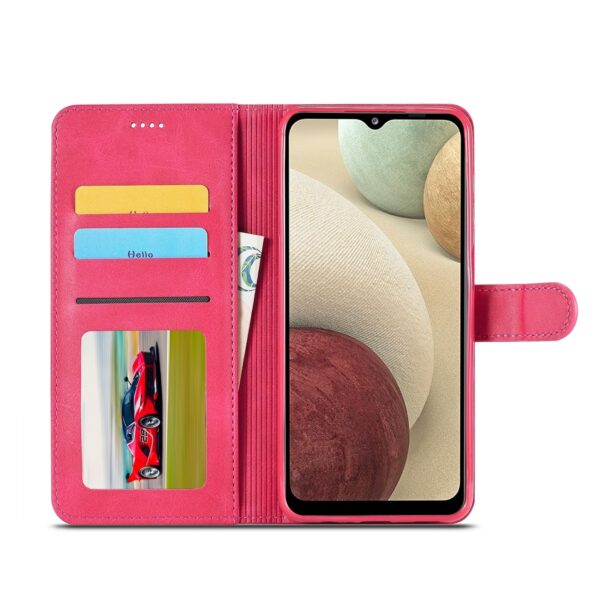 Samsung Galaxy A33 5G Θήκη Βιβλίο Φούξια LC.IMEEKE Calf Texture Phone Case Fuchsia
