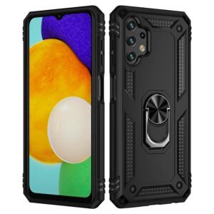 Samsung Galaxy A13 4G Θήκη Μαύρη Με Σταντ Shockproof TPU + PC Phone Case with Holder Black