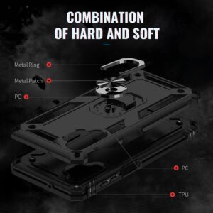 Samsung Galaxy A13 4G Θήκη Μαύρη Με Σταντ Shockproof TPU + PC Phone Case with Holder Black