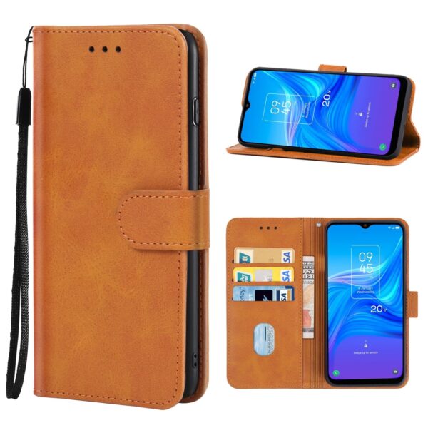 TCL 20Y / Alcatel 1S 2021 Θήκη Βιβλίο Καφέ Book Case Brown