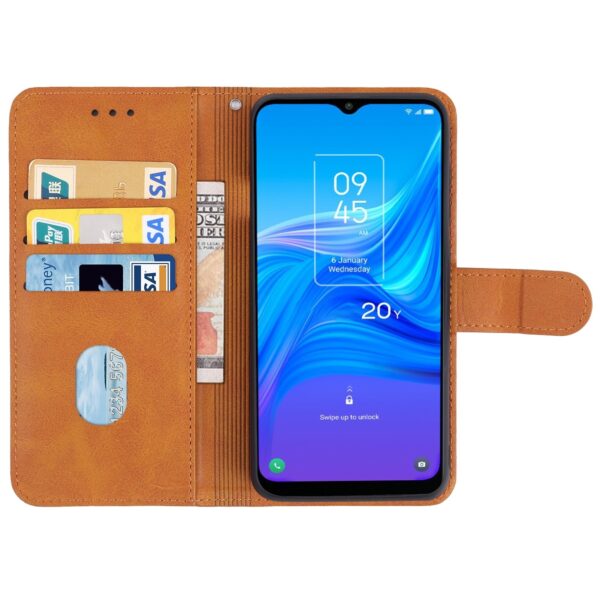 TCL 20Y / Alcatel 1S 2021 Θήκη Βιβλίο Καφέ Book Case Brown