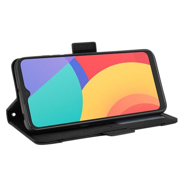 TCL 20Y / Alcatel 1S 2021 Θήκη Βιβλίο Μαύρο Skin Feel Calf Pattern Phone Case Black