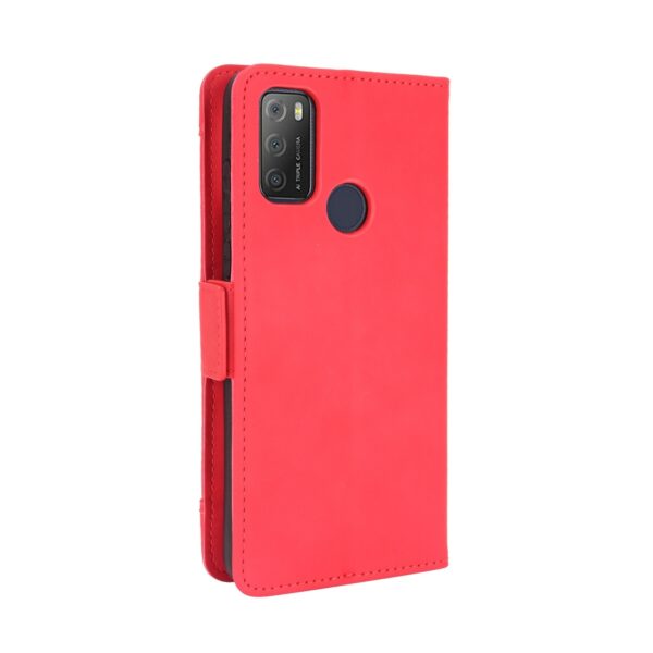 TCL 20Y / Alcatel 1S 2021 Θήκη Βιβλίο Κόκκινο Skin Feel Calf Pattern Phone Case Red