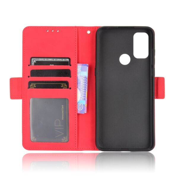 TCL 20Y / Alcatel 1S 2021 Θήκη Βιβλίο Κόκκινο Skin Feel Calf Pattern Phone Case Red