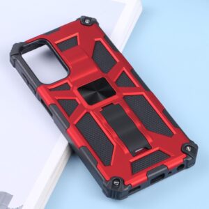 Samsung Galaxy M23 5G Θήκη Με Σταντ Κόκκινη Shockproof TPU + PC Magnetic Phone Case with Holder Red