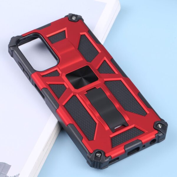 Samsung Galaxy M23 5G Θήκη Με Σταντ Κόκκινη Shockproof TPU + PC Magnetic Phone Case with Holder Red
