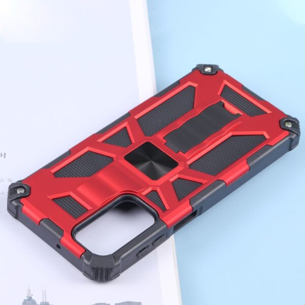Samsung Galaxy M23 5G Θήκη Με Σταντ Κόκκινη Shockproof TPU + PC Magnetic Phone Case with Holder Red