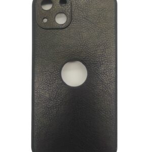 iPhone 13 Θήκη Μαύρη PU Leather Black Profile Semihard Cover Case Black