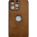 iPhone 13 Pro Max Θήκη Καφέ PU Leather Black Profile Semihard Cover Case Brown