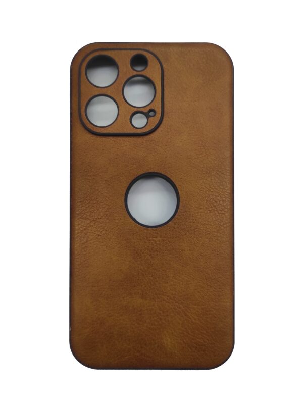 iPhone 13 Pro Max Θήκη Καφέ PU Leather Black Profile Semihard Cover Case Brown