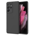 Samsung Galaxy S21 Ultra 5G Θήκη Σιλικόνης Μαύρη Soft Touch Silicone Rubber Soft Case Black
