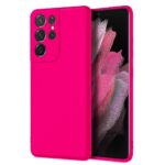 Samsung Galaxy S21 Ultra 5G Θήκη Σιλικόνης Φούξια Soft Touch Silicone Rubber Soft Case Fuchsia