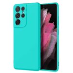 Samsung Galaxy S21 Ultra 5G Θήκη Σιλικόνης Βεραμάν Soft Touch Silicone Rubber Soft Case Mint