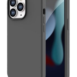 iPhone 13 Pro Θήκη Σιλικόνης Μαύρη Soft Touch Silicone Rubber Soft Case Black