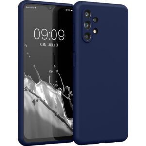 Samsung Galaxy A32 4G Θήκη Σιλικόνης Μπλε Soft Touch Silicone Rubber Soft Case Navy