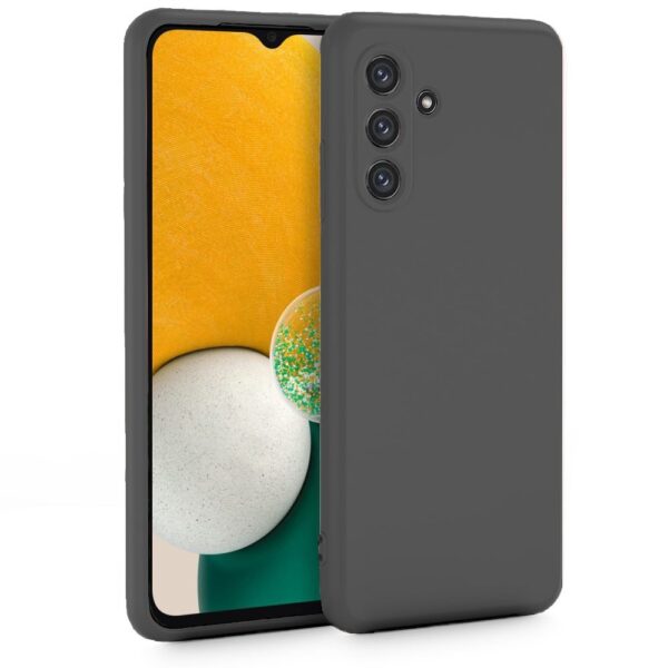Samsung Galaxy A13 5G / A04s Θήκη Σιλικόνης Μαύρη Soft Touch Silicone Rubber Soft Case Black