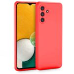 Samsung Galaxy A13 5G / A04s Θήκη Σιλικόνης Κόκκινη Soft Touch Silicone Rubber Soft Case Red
