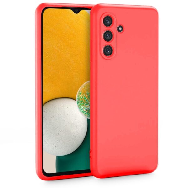 Samsung Galaxy A13 5G / A04s Θήκη Σιλικόνης Κόκκινη Soft Touch Silicone Rubber Soft Case Red