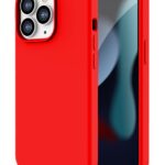 iPhone 13 Pro Θήκη Σιλικόνης Κόκκινη Soft Touch Silicone Rubber Soft Case Red