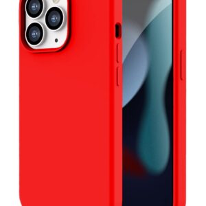 iPhone 13 Pro Θήκη Σιλικόνης Κόκκινη Soft Touch Silicone Rubber Soft Case Red