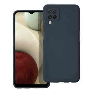 Forcell Samsung Galaxy A12 / M12 Soft Touch Θήκη Σιλικόνης - Navy