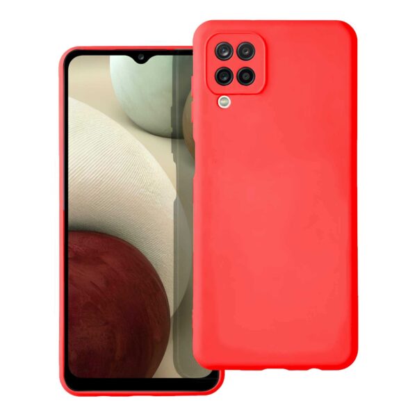 Forcell Samsung Galaxy A12 / M12 Soft Touch Θήκη Σιλικόνης - Red