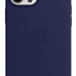 Forcell iPhone 12 Pro Max Soft Touch Θήκη Σιλικόνης - Navy Blue