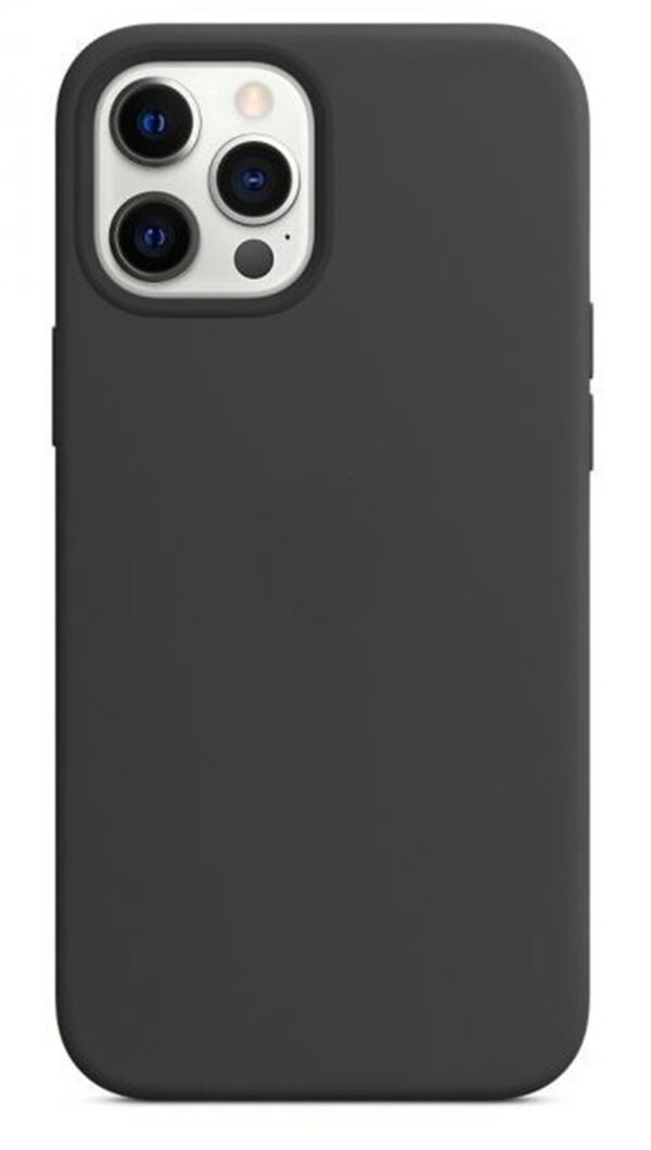 Forcell iPhone 12 Pro Max Soft Touch Θήκη Σιλικόνης - Black