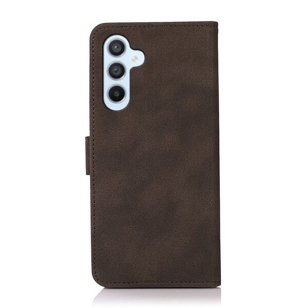 Samsung Galaxy A34 5G Θήκη Βιβλίο Καφέ KHAZNEH Matte Texture Phone Case Brown