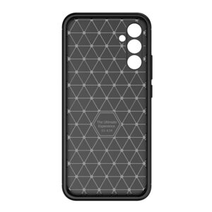 Samsung Galaxy A34 5G Θήκη Σιλικόνης Μαύρη Carbon Fiber Texture Shockproof TPU Phone Case Black