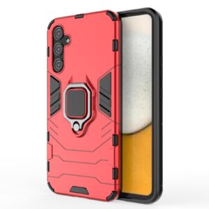 Samsung Galaxy A34 5G Σκληρή Θήκη Κόκκινη Με Σταντ Shockproof PC + TPU Phone Case with Magnetic Ring Holder Red