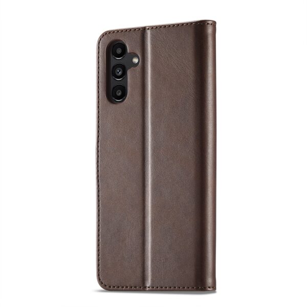 Samsung Galaxy A54 5G Θήκη Βιβλίο Καφέ LC.IMEEKE Calf Texture Phone Case Brown