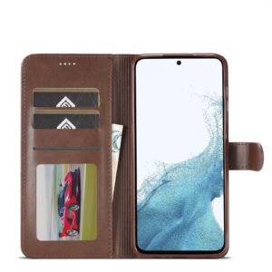 Samsung Galaxy A54 5G Θήκη Βιβλίο Καφέ LC.IMEEKE Calf Texture Phone Case Brown