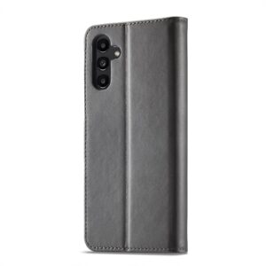 Samsung Galaxy A54 5G Θήκη Βιβλίο Γκρι LC.IMEEKE Calf Texture Phone Case Grey