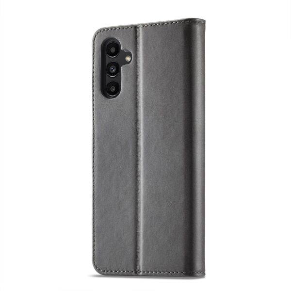 Samsung Galaxy A54 5G Θήκη Βιβλίο Γκρι LC.IMEEKE Calf Texture Phone Case Grey
