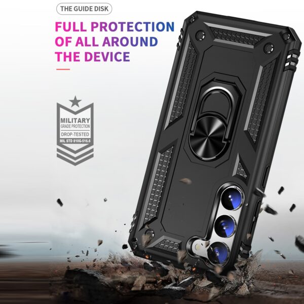 Samsung Galaxy S23 Plus 5G Θήκη Μαύρη Με Σταντ Shockproof TPU + PC Phone Case Black