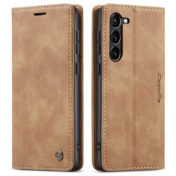 Samsung Galaxy S23 Plus 5G Θήκη Βιβλίο Ανοιχτό Καφέ CaseMe 013 Multifunctional Horizontal Flip Phone Case Light Brown
