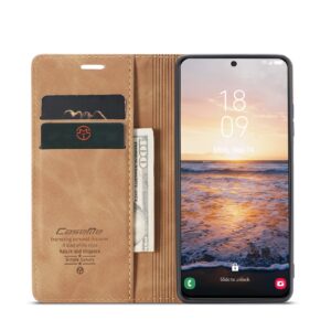 Samsung Galaxy S23 Plus 5G Θήκη Βιβλίο Ανοιχτό Καφέ CaseMe 013 Multifunctional Horizontal Flip Phone Case Light Brown