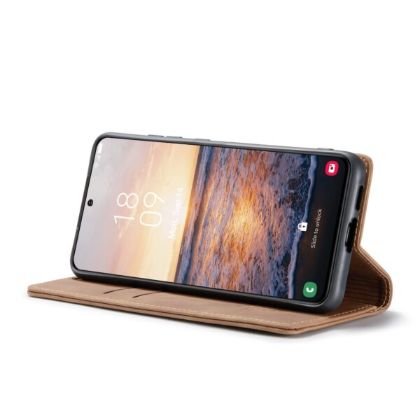 Samsung Galaxy S23 Plus 5G Θήκη Βιβλίο Ανοιχτό Καφέ CaseMe 013 Multifunctional Horizontal Flip Phone Case Light Brown