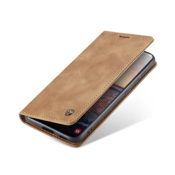 Samsung Galaxy S23 Plus 5G Θήκη Βιβλίο Ανοιχτό Καφέ CaseMe 013 Multifunctional Horizontal Flip Phone Case Light Brown