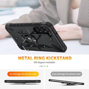 Samsung Galaxy S23 5G Θήκη Μαύρη Με Σταντ Ring Holder Phone Case Black