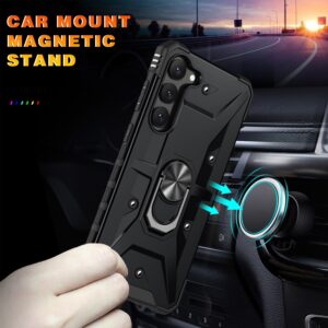 Samsung Galaxy S23 5G Θήκη Μαύρη Με Σταντ Ring Holder Phone Case Black