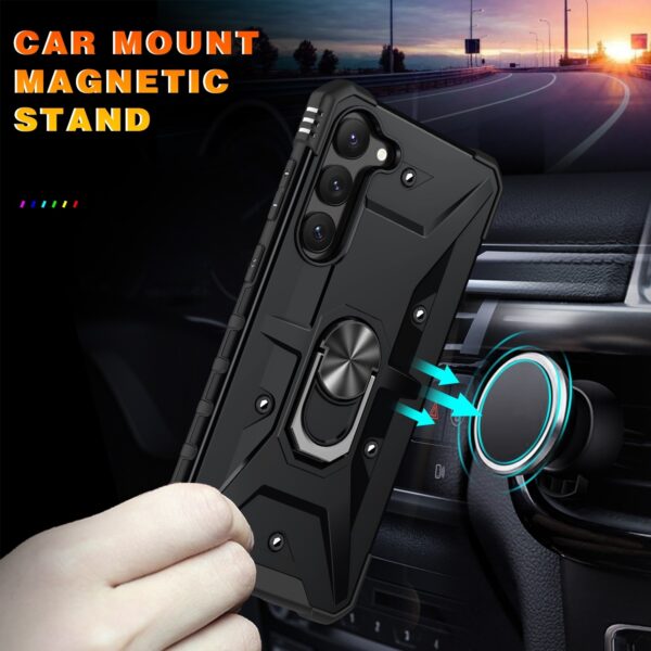 Samsung Galaxy S23 5G Θήκη Μαύρη Με Σταντ Ring Holder Phone Case Black