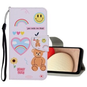 Xiaomi Redmi 10 / Redmi 10 2022 Θήκη Βιβλίο Colored Drawing Pattern Flip Case Smiling Bear