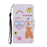 Xiaomi Redmi 10 / Redmi 10 2022 Θήκη Βιβλίο Colored Drawing Pattern Flip Case Smiling Bear