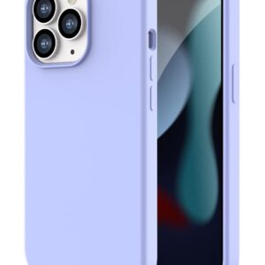 iPhone 13 Pro Θήκη Σιλικόνης Μωβ Soft Touch Silicone Rubber Soft Case Purple