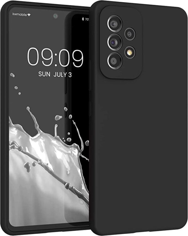 Samsung Galaxy A53 5G Θήκη Σιλικόνης Μαύρη Soft Touch Silicone Rubber Soft Case Black