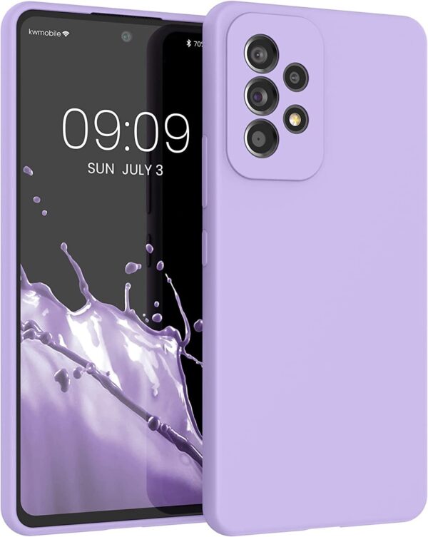Samsung Galaxy A53 5G Θήκη Σιλικόνης Μωβ Soft Touch Silicone Rubber Soft Case Purple