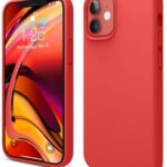 iPhone 12 mini Θήκη Σιλικόνης Κόκκινη Soft Touch Silicone Rubber Soft Case Red