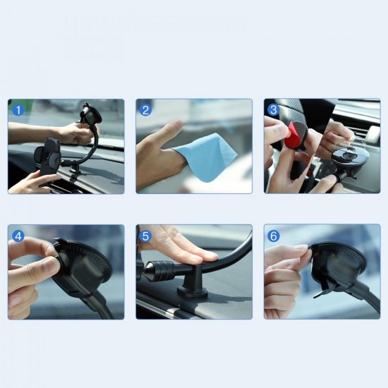 Joyroom Βάση Κινητού Αυτοκινήτου JR-ZS259 με Ρυθμιζόμενα Άγκιστρα